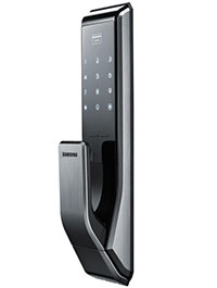 Bena Co. Samsung Door Lock SHS-717 front side image with numbers lit