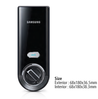 Samsung SMART Digital Deadbolt Door Lock without Mechanical Override Keys (SHS-3321XMK/EN) - Image 4
